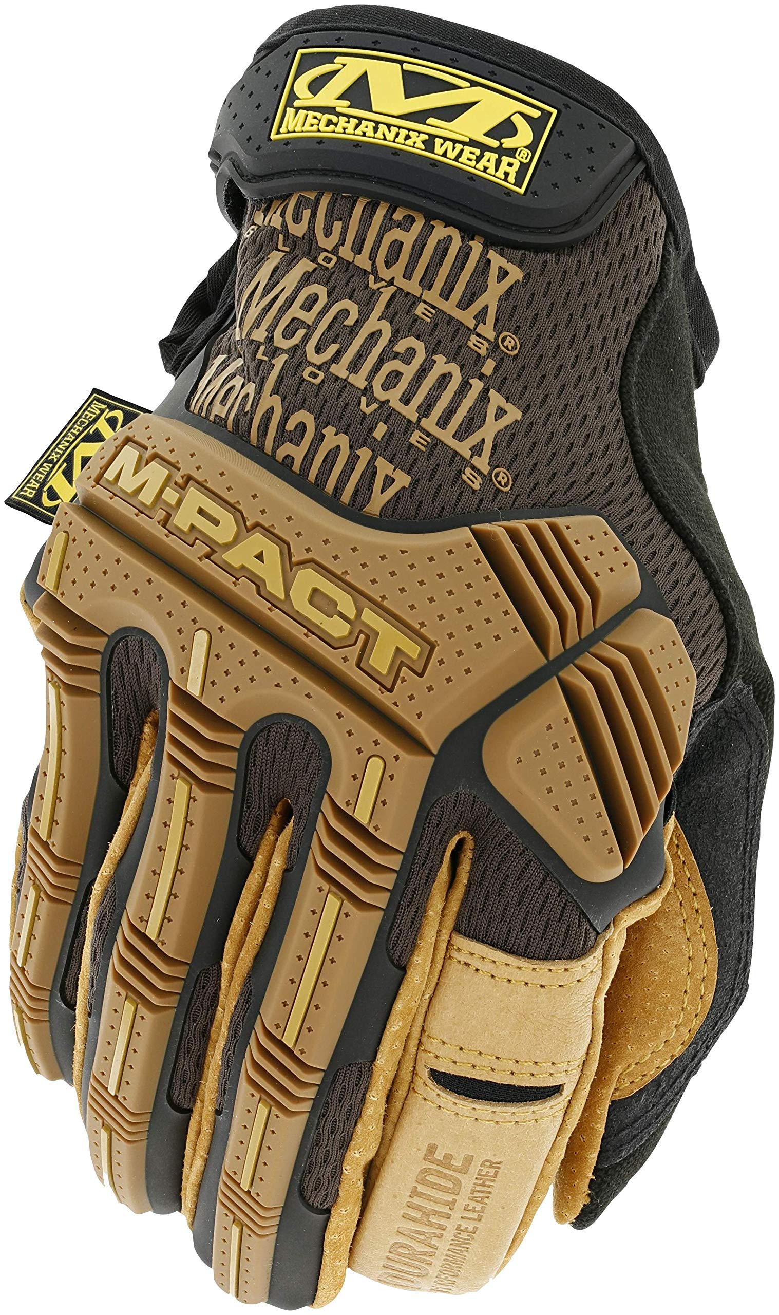 Mechanix Wear M-Pact® Leather Handschuhe (Large, Braun/Schwarz) von Mechanix Wear