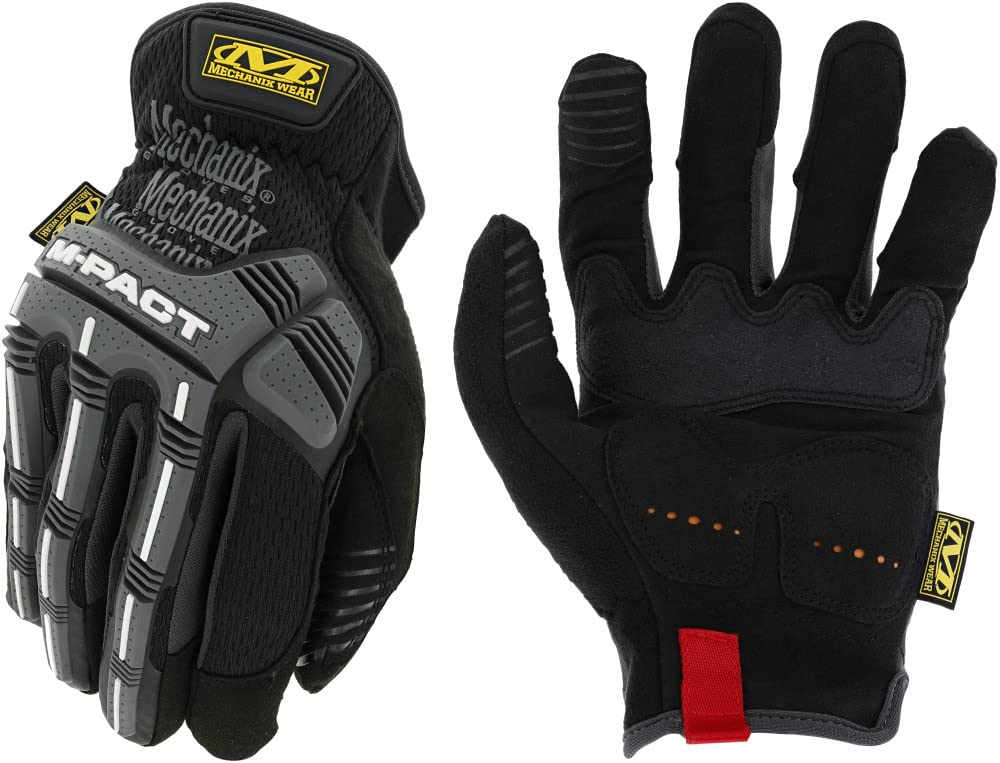 Mechanix Wear Mechanix Herren M-pact® Open Cuff Handschoenen (Medium, Zwart) Handschuhe mit Stoßschutz, Schwarz/Grau, M EU von Mechanix Wear