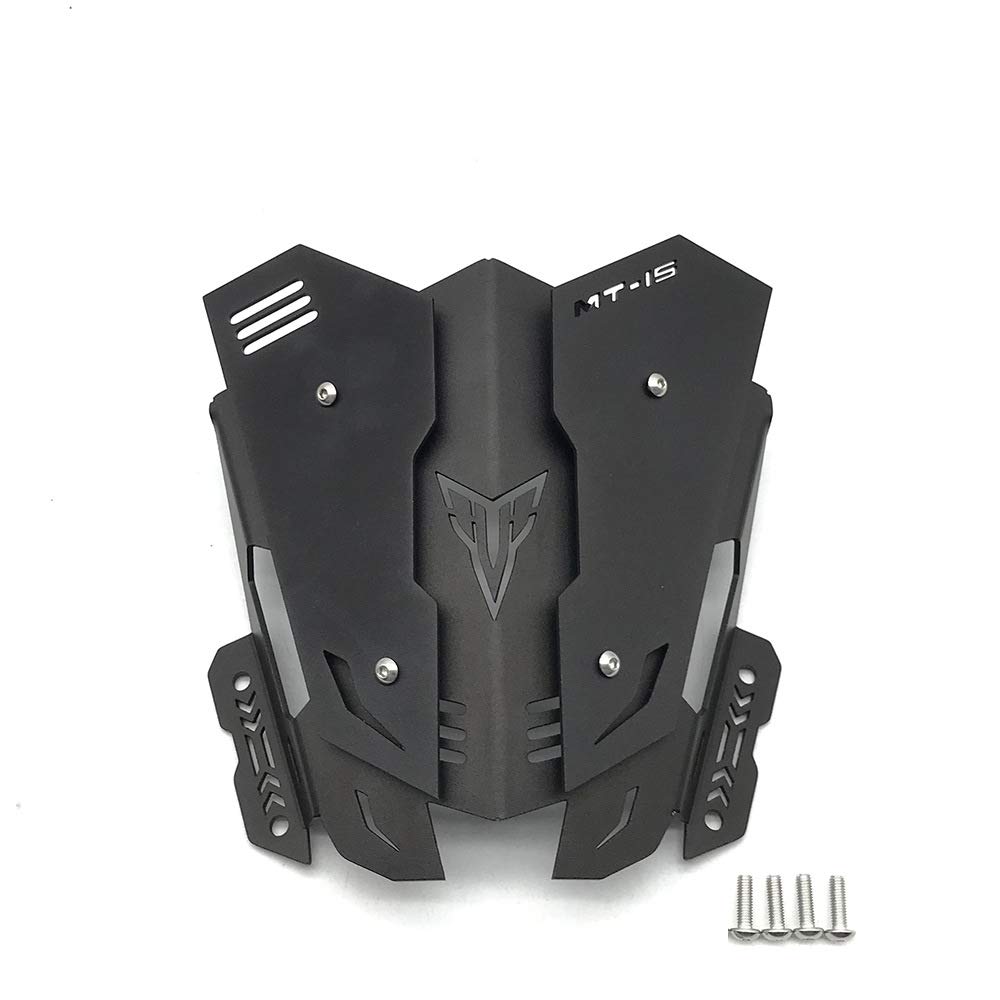 Meetpon Motorrad Windschutzscheibe Windschutzscheibe für MT-15 MT 15 MT15 2019-2020 Aluminiumlegierung BildschirmzubehöR Schwarz Meetpon Motorrad Windschutzscheibe Windschutzscheibe für MT-15 MT 15 MT15 2019-2020 Aluminiumlegierung BildschirmzubehöR Schwarz von Meetpon