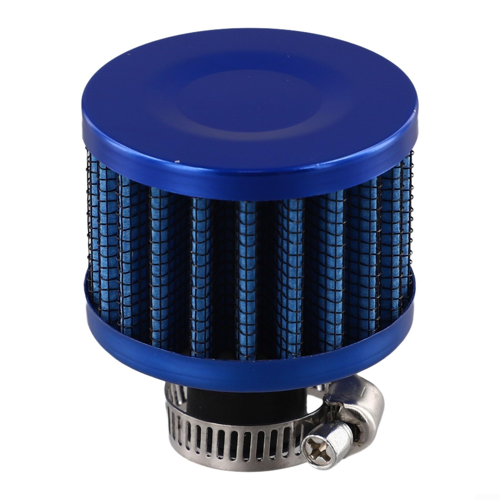 12 mm Luftfilter für Kurbelgehäuse-Motorentlüftung, ideal für Motorräder und Quads mit hocheffizientem Design (blau) von MeevrgR