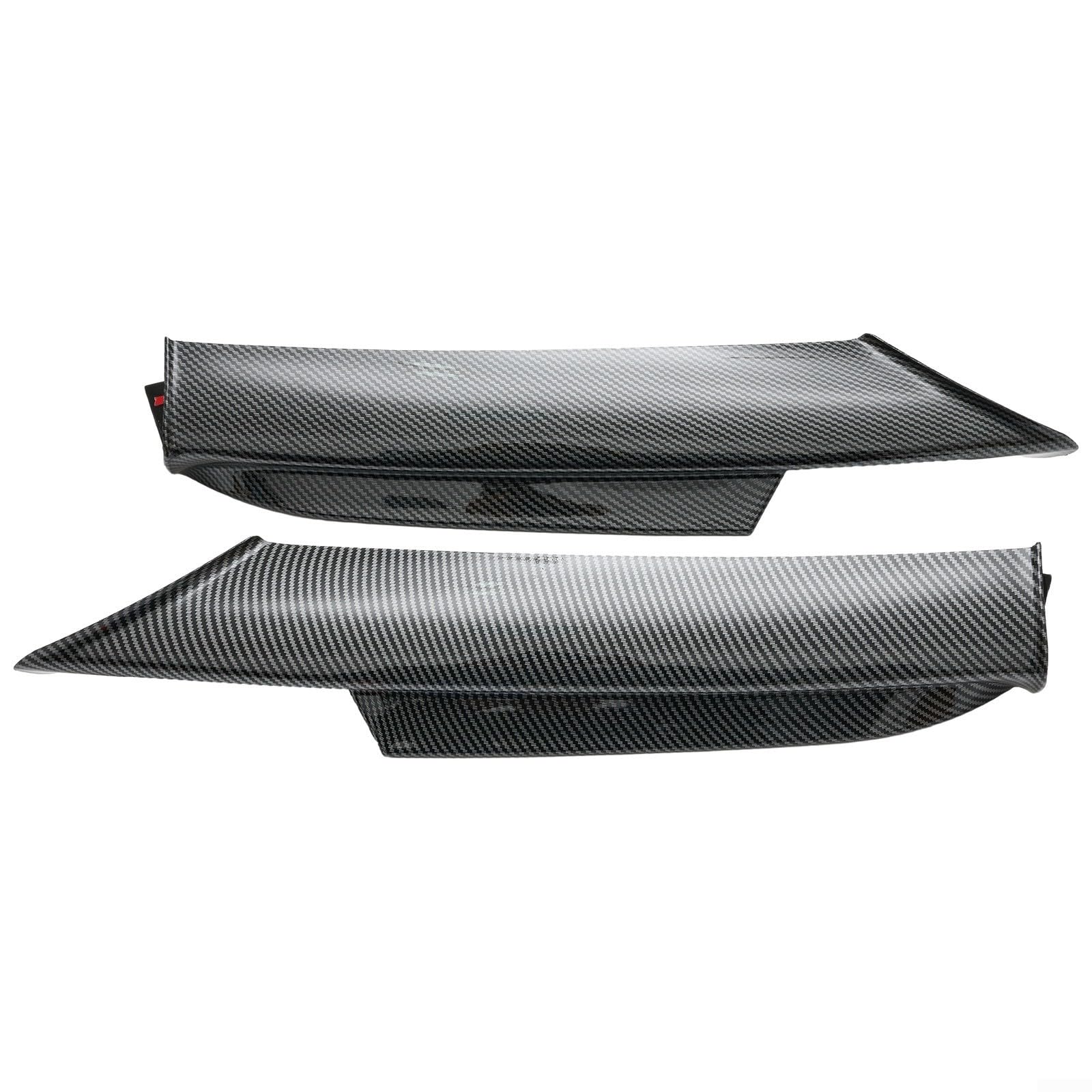 Set mit 2 Frontstoßstangen-Splitterklappen für BMW E90 E91 3er 320i 330i 2005 2008 (Kohlefaser) von MeevrgR