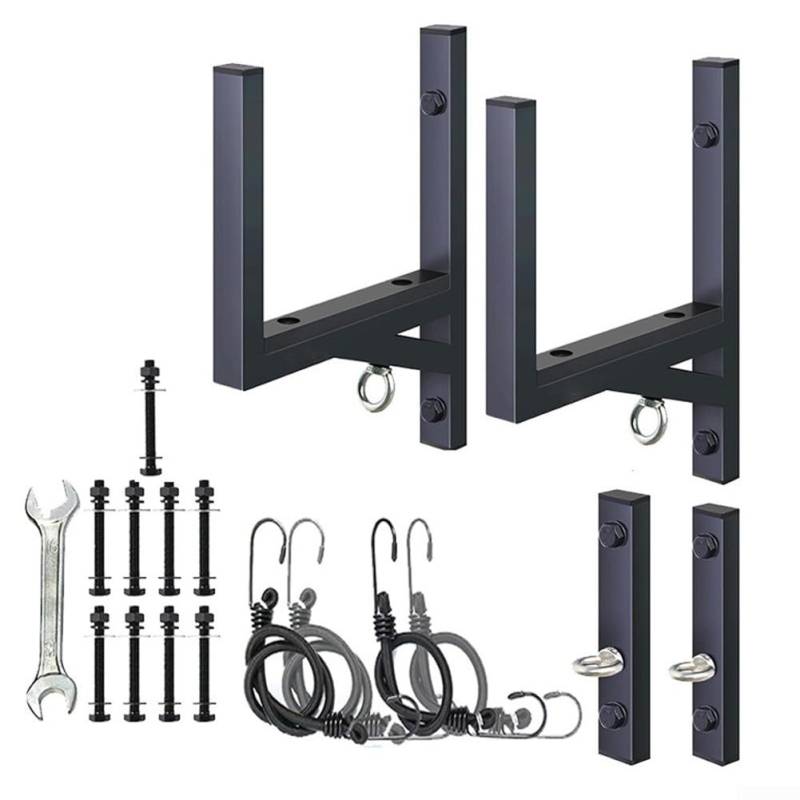 Sichern Sie Ihre Ausrüstung mit diesem Leiterregal mit 2 Racks für Anhänger, unterstützt effektiv bis zu 136 kg von MeevrgR