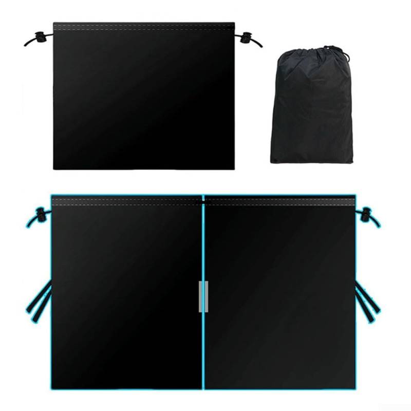 Sonnenschutz Vorhang Set für Fahrzeuge mit verstellbarem Design und praktischer Aufbewahrungslösung von MeevrgR