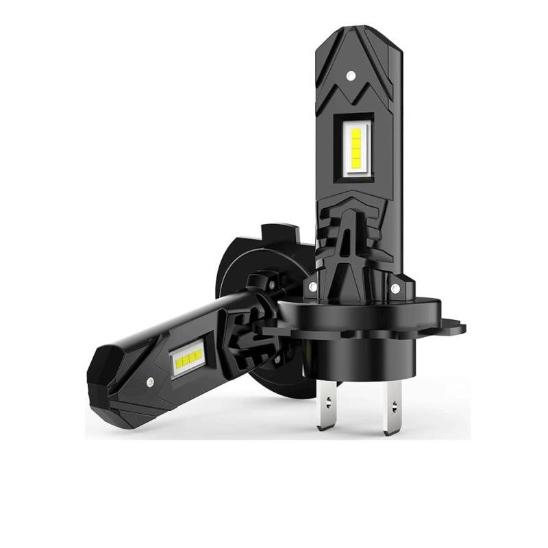 Mefluctuate Halogen Auto Lampen H7, 55W 400% Helligkeit als Halogenlampen11000LM 6000K Kaltes Weiß,1:1 Mini-Größe, 2 Stück von Mefluctuate