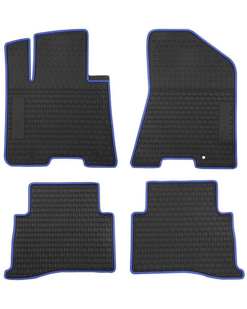 Megiteller Auto-Fußmatten maßgeschneidert für Kia Sportage 2023 2022 2021 2020 2019 2018 2017/2019-2021 Hyundai Tucson Geruchlos waschbar Heavy Duty Gummi (Allwetter) Bodeneinlagen Set Blau von Megiteller