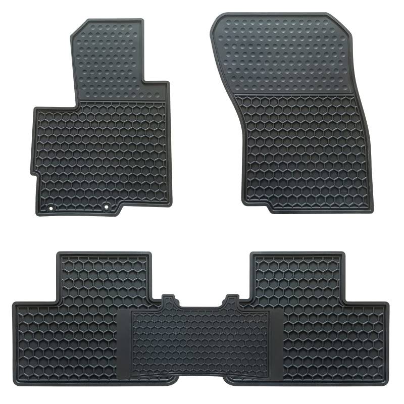 Megiteller Auto-Fußmatten passgenau für Mitsubishi Outlander (nur Sport-Modelle) 2023 2022 2021 2020 2019 2018 2017 2016 2015 2014 2013 2012 2011, geruchloses Gummi (Allwetter) Bodeneinlagen, Schwarz von Megiteller