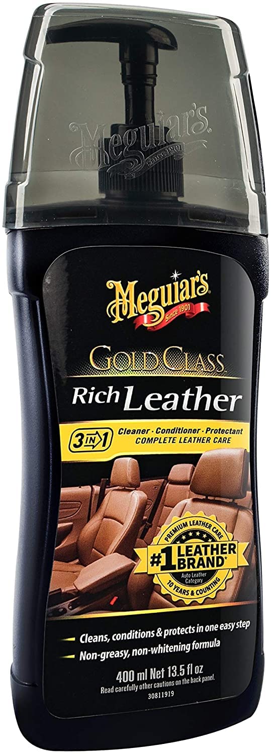 Meguiar's G17914EU Gold Class Rich Leather Cleaner/Conditioner Lederreinigung- und pflege, 400ml von Meguiar's
