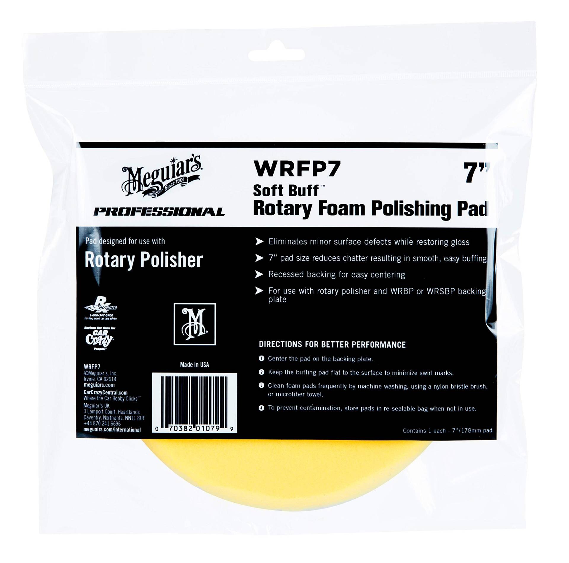 Meguiar's WRFP7 Soft Buff Rotary Foam Polishing Pad Polierpad 7", 180mm von Meguiar's