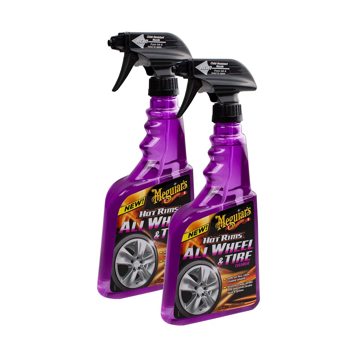 Meguiar's 2X MEGUIARS 650005 Hot Rims All Wheel Cleaner Felgenreiniger Autopflege 710ml von Meguiar's