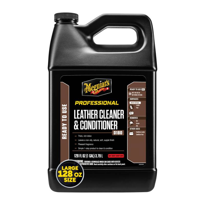 Meguiar's D18001 Leather Cleaner und Conditioner Lederreiniger- & Pflege, 3,78 L von Meguiar's