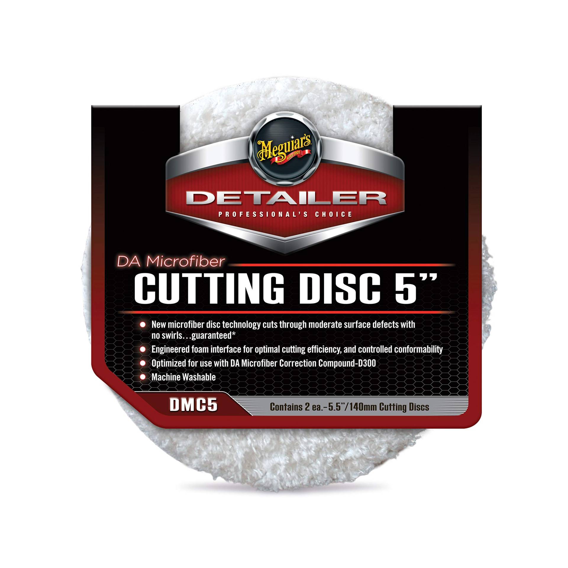 Meguiar's DMC5 DA Microfiber Cutting Disc 5" 140mm Mikrofaseraufsatz (2er Pack) von Meguiar's