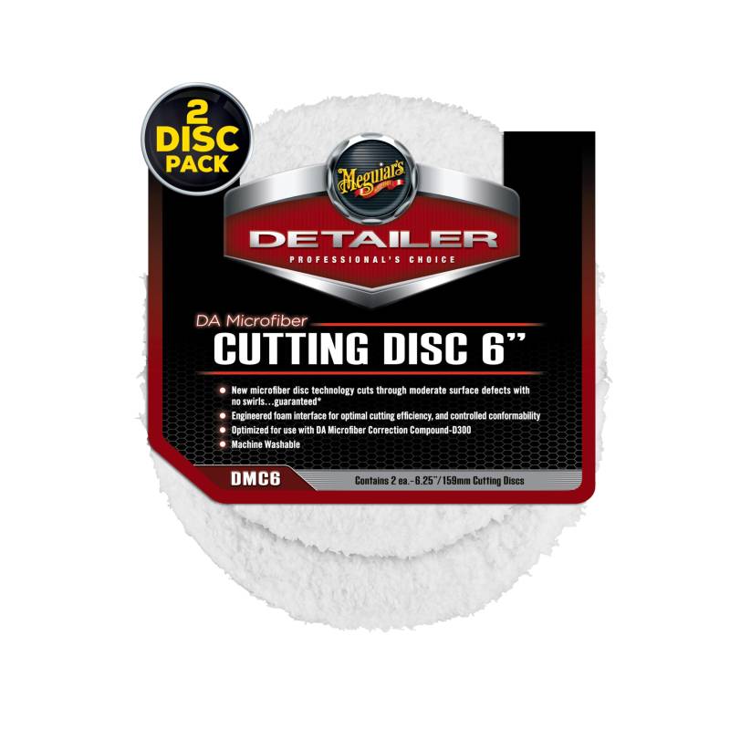 Meguiar's DMC6 DA Microfiber Cutting Disc 6" 159mm Mikrofaseraufsatz (2er Pack) von Meguiar's