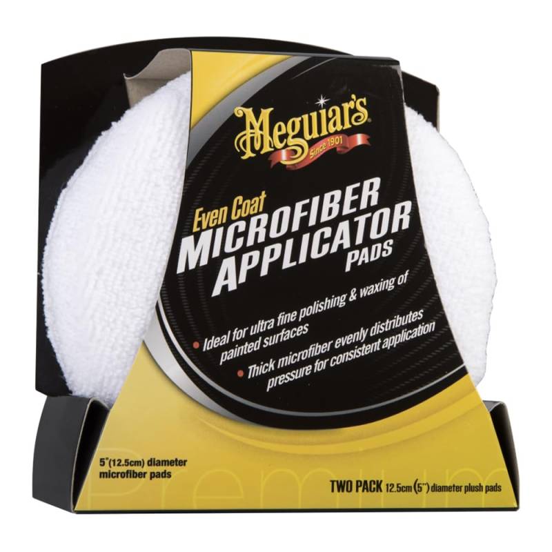 Meguiar's X3080EU Even Coat Applicator Pad, Mikrofaser-Auftragschwamm, 2er-Pack von Meguiar's