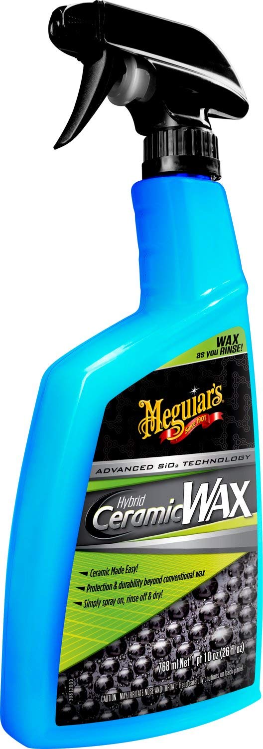 Meguiar's G190526EU Hybrid Ceramic Spray Wax Keramik Sprühwachs - Autopflege - Autowachs - Keramik Versiegelung - 768ml von Meguiar's