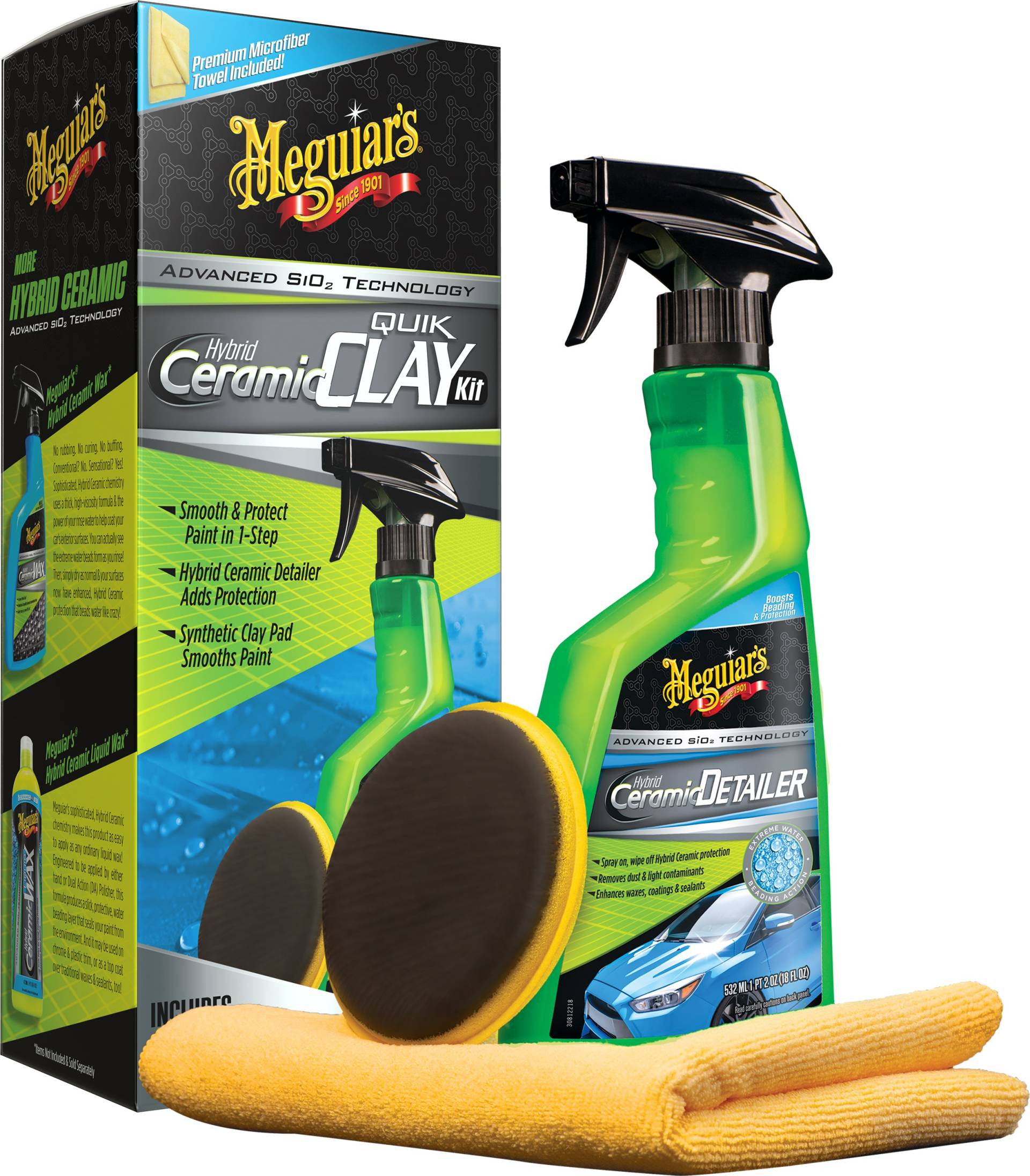 Meguiar’s Hybrid Ceramic Clay Kit, 532 ml Meguiar’s Hybrid Ceramic Clay Kit, 532 ml von Meguiar`s