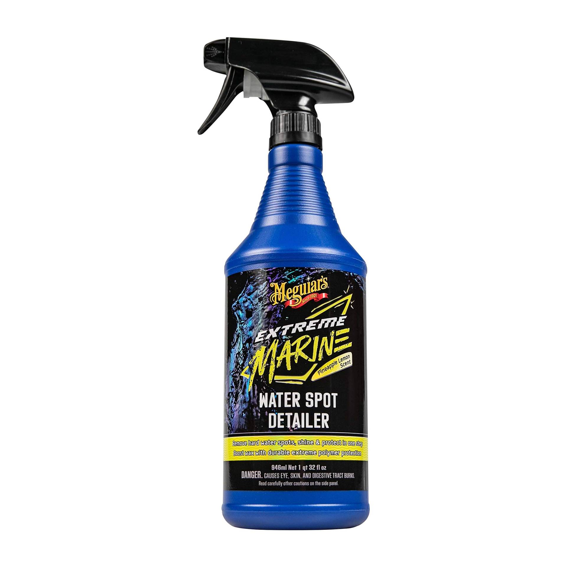 Meguiar's Extreme Marine Water Spot Detailer – Fleckenentferner für hartes Wasser, der zusätzlichen Glanz und Schutz in einem fortschrittlichen Marine-Detailing-Spray bietet, nicht scheuernde Formel, Meguiar's Extreme Marine Water Spot Detailer – Fleckenentferner für hartes Wasser, der zusätzlichen Glanz und Schutz in einem fortschrittlichen Marine-Detailing-Spray bietet, nicht scheuernde Formel, von Meguiar's