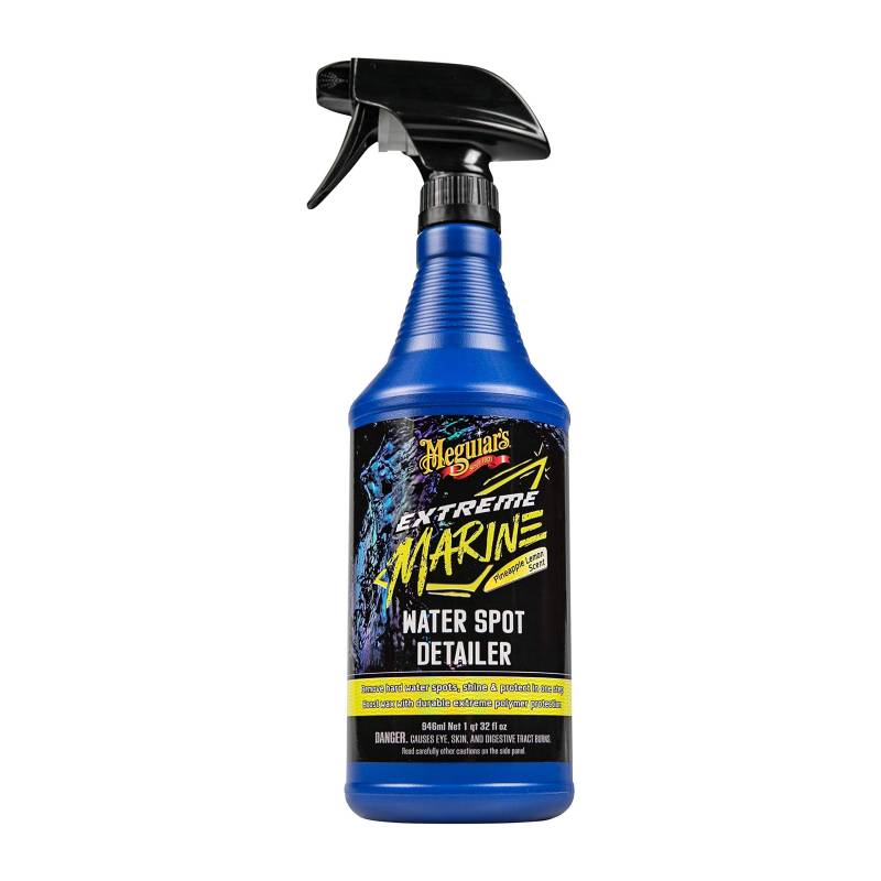 Meguiar's Extreme Marine Water Spot Detailer – Fleckenentferner für hartes Wasser, der zusätzlichen Glanz und Schutz in einem fortschrittlichen Marine-Detailing-Spray bietet, nicht scheuernde Formel, von Meguiar's