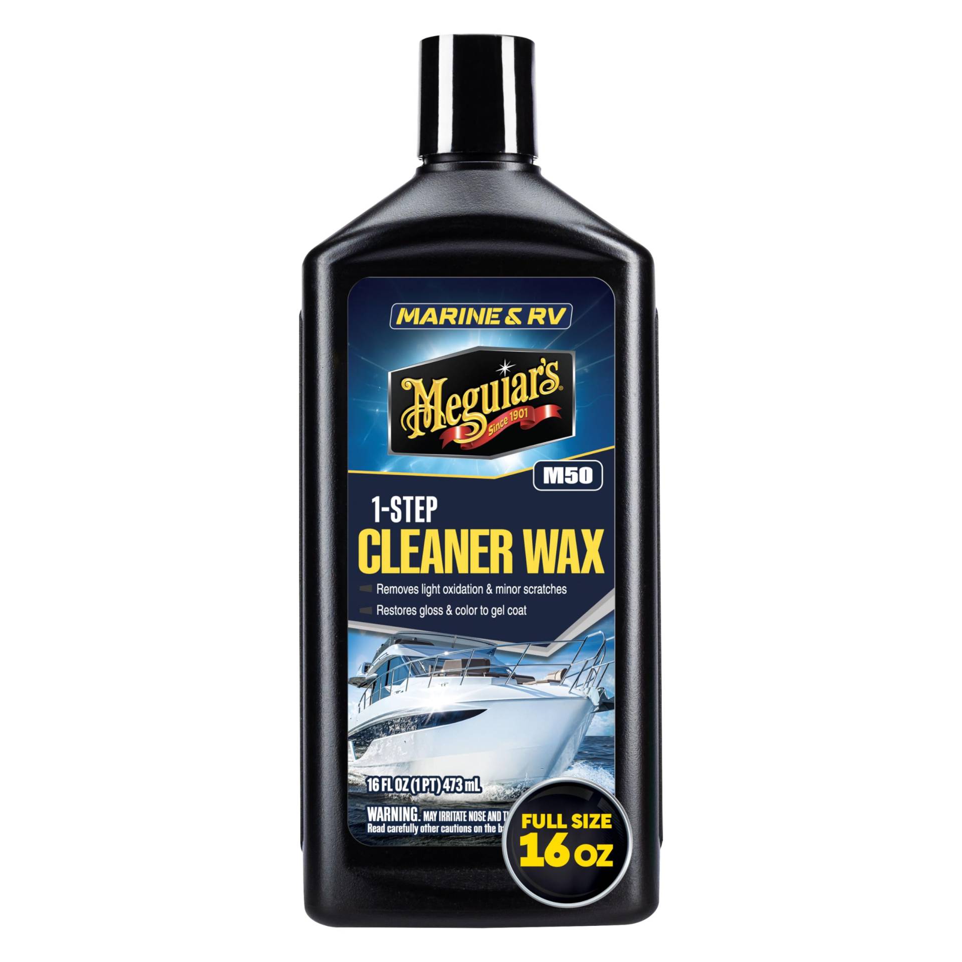 Meguiar's M5016 Marine RV Cleaner Wax One Step liquid Wachs, 473ml Meguiar's M5016 Marine RV Cleaner Wax One Step liquid Wachs, 473ml von Meguiar's