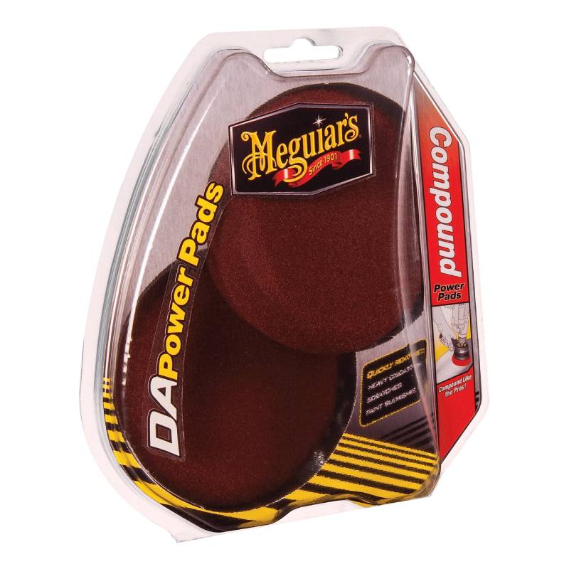 Meguiar's Car Care Products Compound Power Leichte, kraftvolle Defektentfernung mit Schaumstoff-Compounding Pads, rot, G3507, Set of 2 von Meguiar's