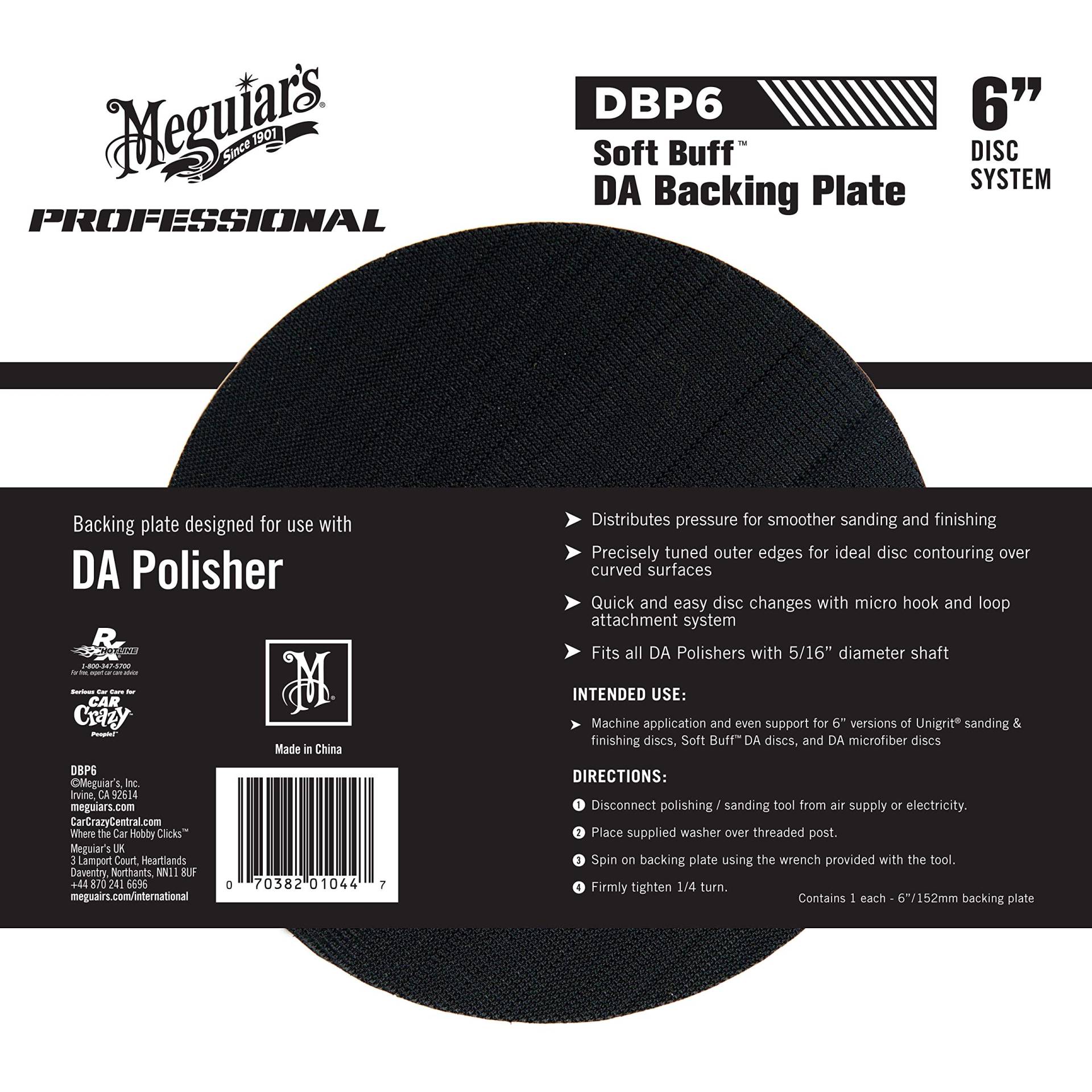 Meguiar's DBP6 Professional Soft Buff Da Backing Plate 6" 152mm Stützteller Meguiar's DBP6 Professional Soft Buff Da Backing Plate 6" 152mm Stützteller von Meguiar's