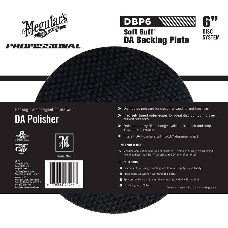 Meguiar's DBP6 Professional Soft Buff Da Backing Plate 6" 152mm Stützteller von Meguiar's