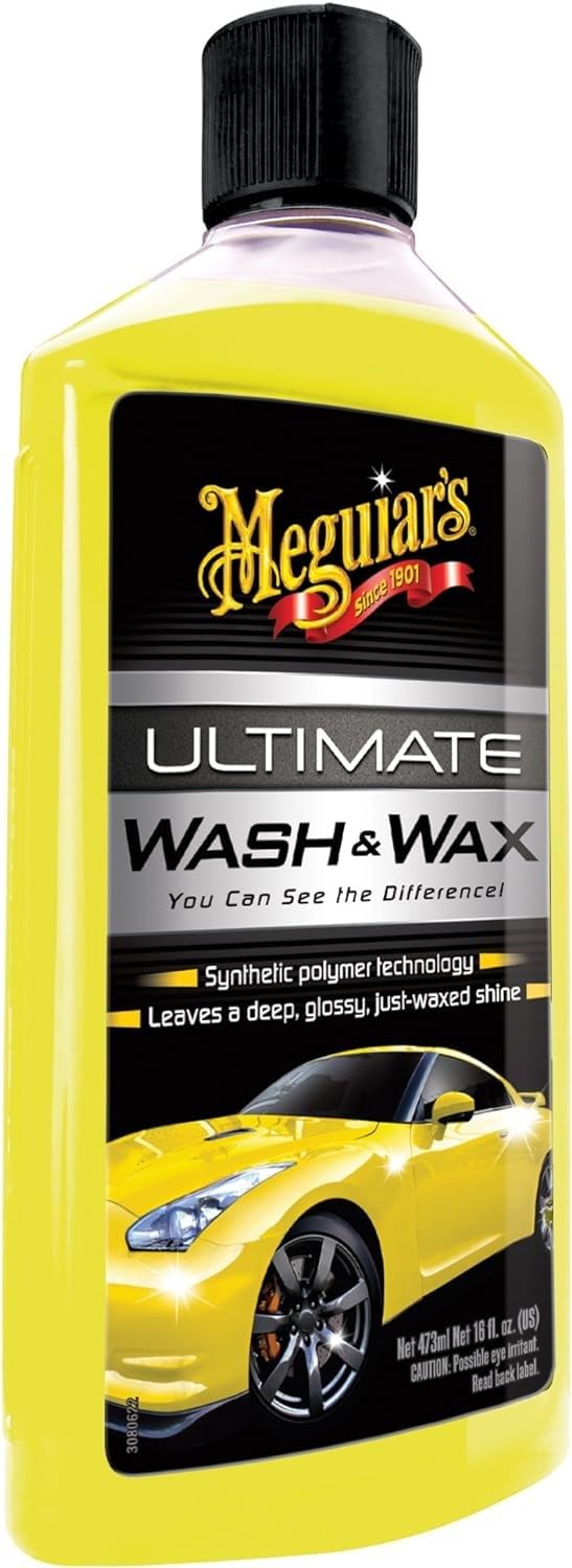 Meguiars G17716EU Ultimate Wash & Wax Autoshampoo, 473ml von Meguiar's