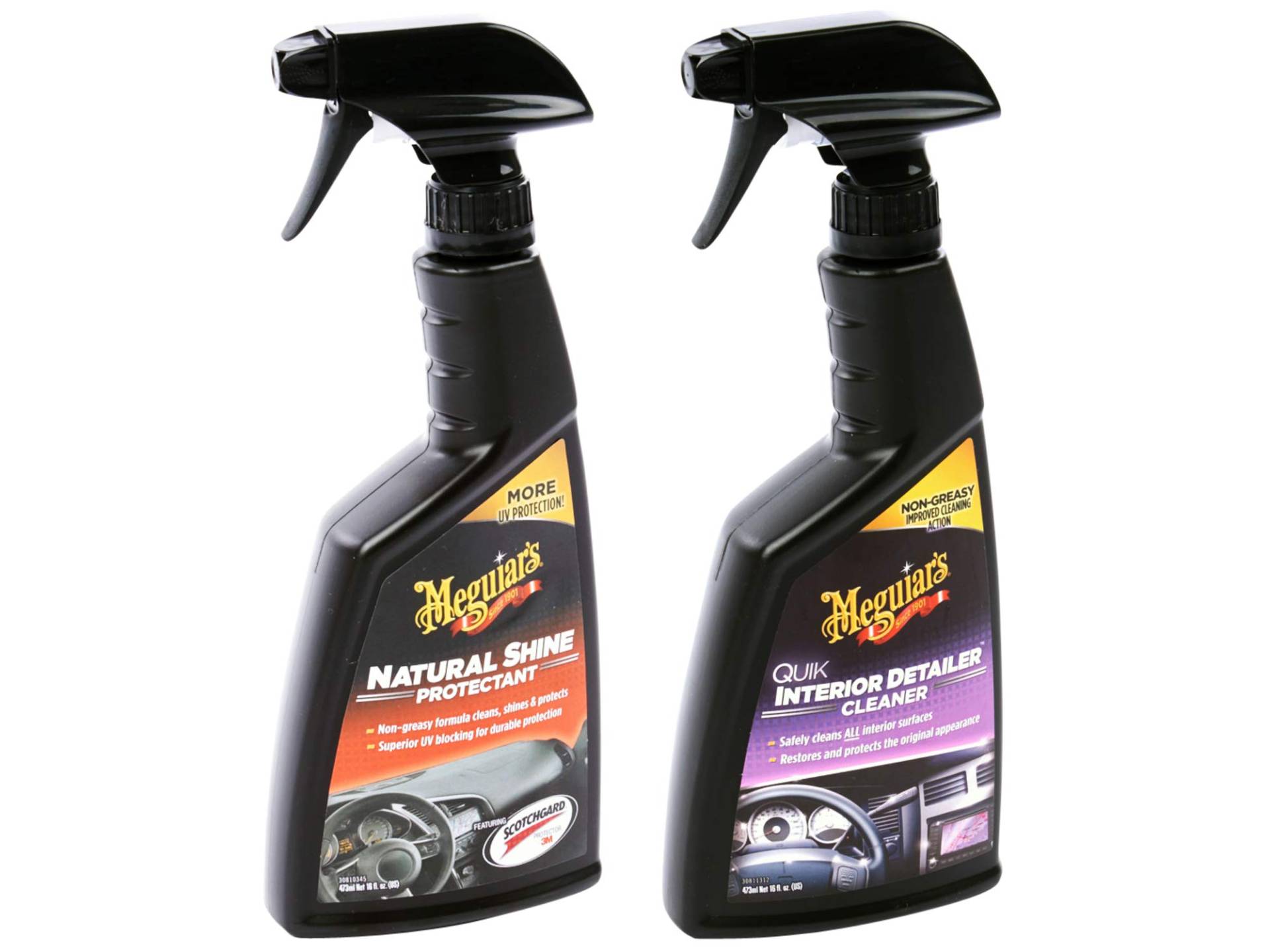 Meguiars Natural Shine Protectant - Cockpitpflege, 473ml + Meguiars Quik Detailer Interior - Innenraumreiniger, 473ml, SET Meguiars Natural Shine Protectant - Cockpitpflege, 473ml + Meguiars Quik Detailer Interior - Innenraumreiniger, 473ml, SET von Meguiar's