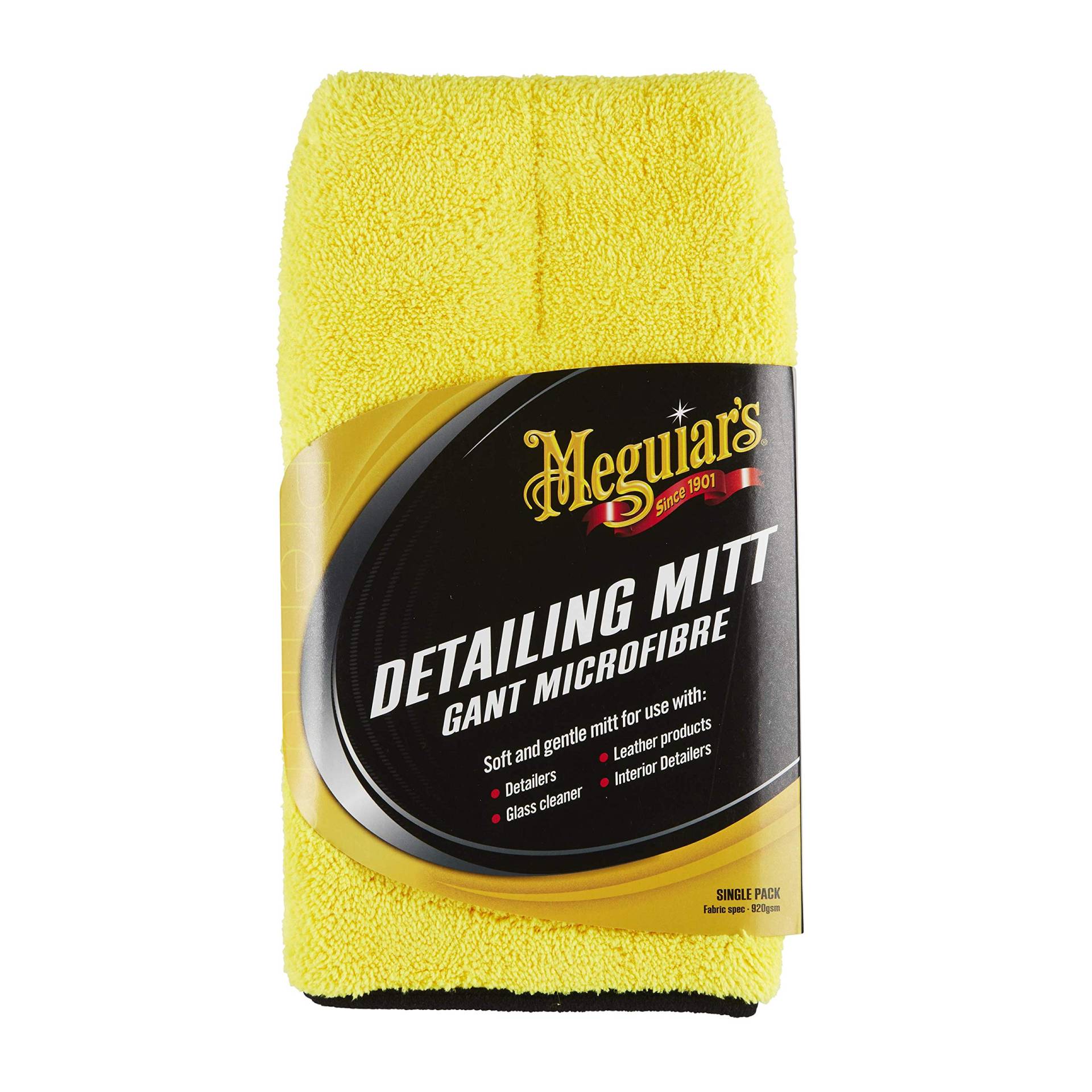 Meguiar's X1804EU Detailing Mitt Pflegehandschuh, Gelb von Meguiar's