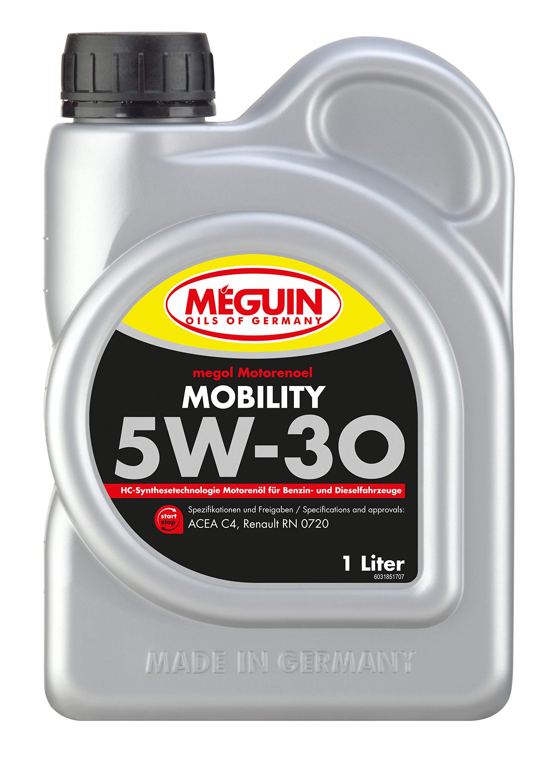 Meguin Megol Mobility SAE 5W-30 | 1 L | Synthesetechnologie Motoröl | Art.-Nr.: 3185 von Meguin