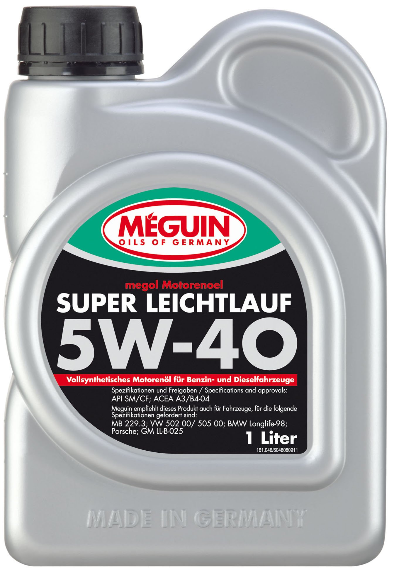 Meguin Megol Super Leichtlauf SAE 5W-40 vollsynthetisch | 1 L | vollsynthetisches Motoröl | Art.-Nr.: 4808 von Meguin