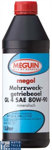 Meguin 4866 Megol Mehrzweck-Getriebeöl GL4 80W-90, 1 L von Meguin