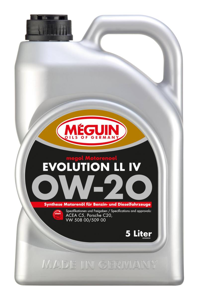 Meguin megol Motorenöl Evolution LL IV SAE 0W-20 | 5L | Motoröle | Art.-Nr.: 33058 von Meguin