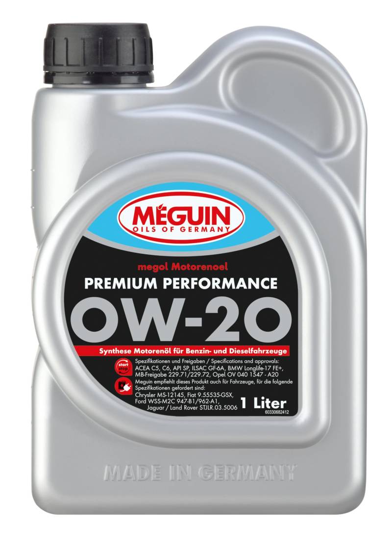 megol Motorenöl Premium Performance SAE 0W-20 | 1L | Motoröle | Art.-Nr.: 33068 von Meguin