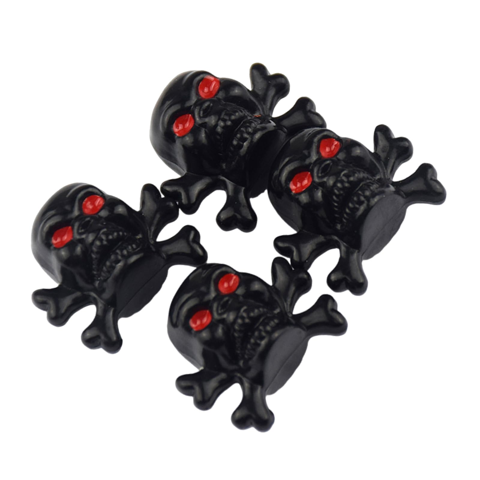 4PCS Auto Reifenluftdruckkappen Autorad Reifenventile Stammkappen Reifenzubehör Für LKW Schädelstile Kappen 4PCS Auto Reifenluftdruckkappen Autorad Reifenventile Stammkappen Reifenzubehör Für LKW Schädelstile Kappen von Meiliyizu