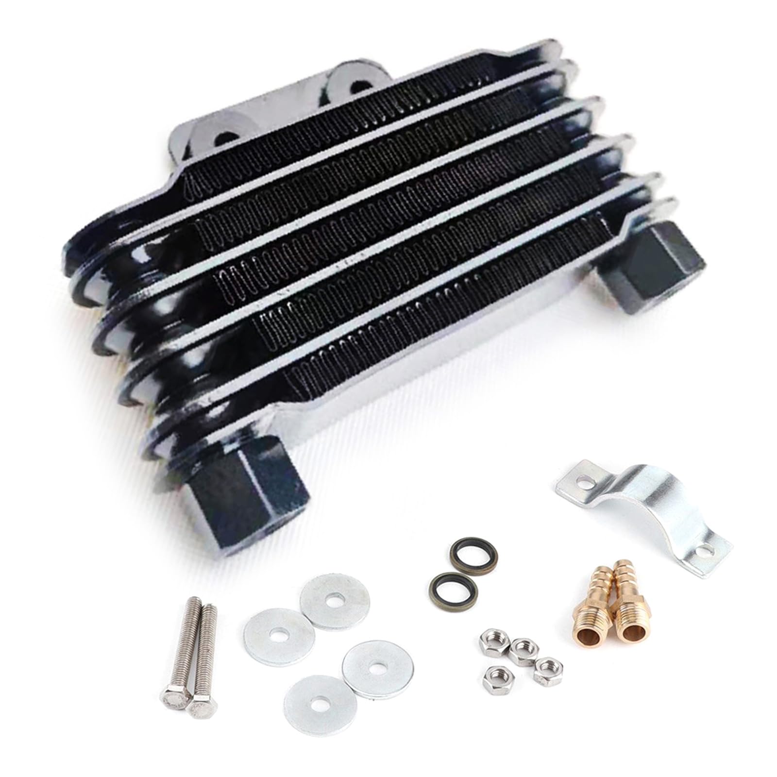 Meiliyizu Allgemeine Motorradölkühler Hoher Effizienz Metallölkühler Kühlsysteme Ölkühler Für 125 CCM Bis 250 CCM Motorräder Meiliyizu Allgemeine Motorradölkühler Hoher Effizienz Metallölkühler Kühlsysteme Ölkühler Für 125 CCM Bis 250 CCM Motorräder von Meiliyizu