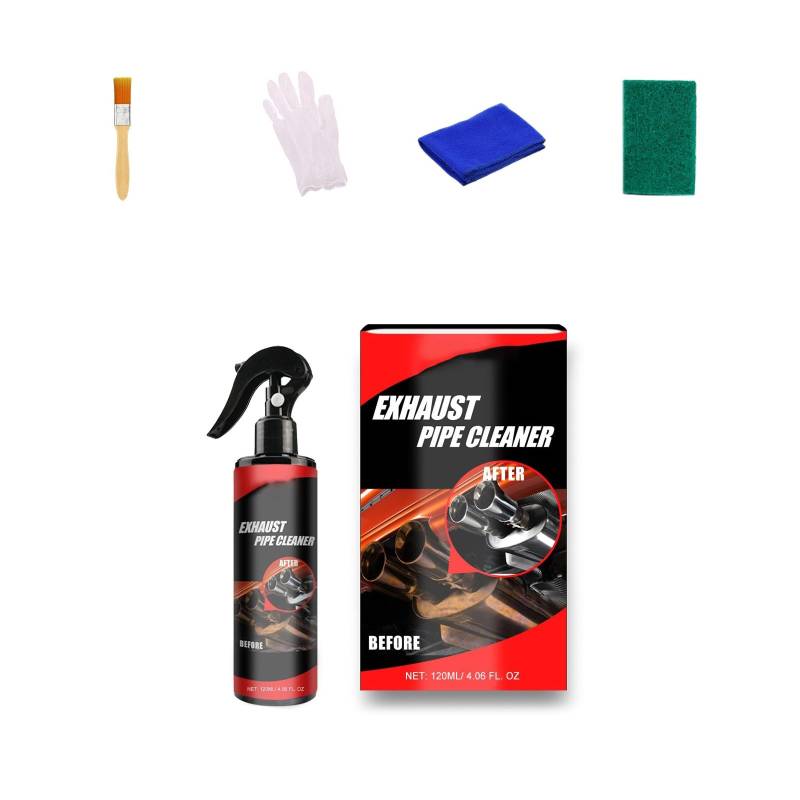 Meiliyizu Auto Auspuffrohrreiniger Metalloberflächen Entfernung Sprays Mit Applikator Werkzeug Set Für Langlebige Leuchten von Meiliyizu
