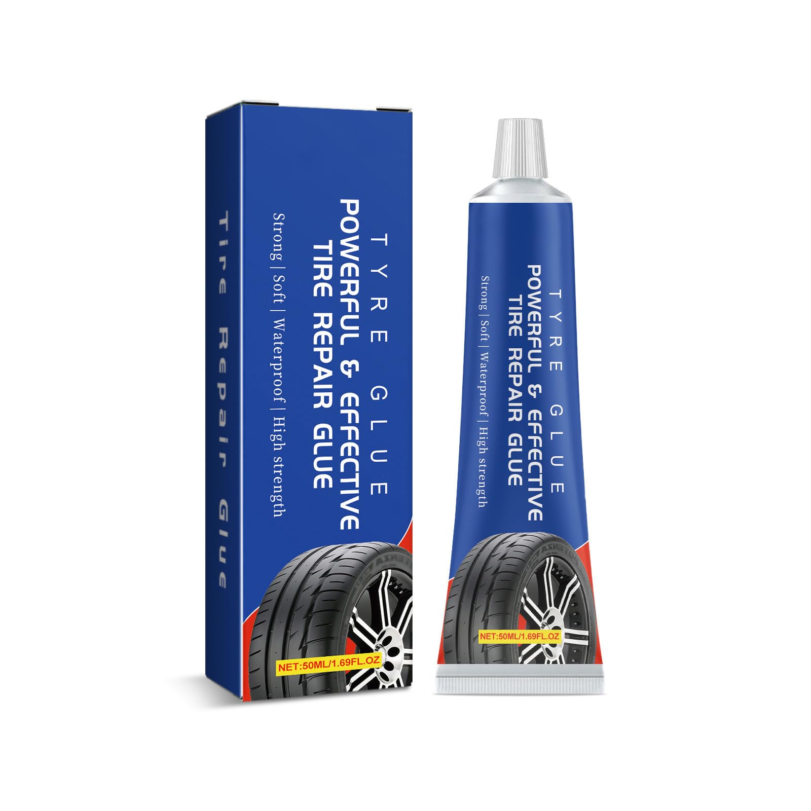 Meiliyizu Reifendichtmittel, 50 ml, strapazierfähig, schnell trocknend, hohe Temperaturen und wasserabweisende Pasten für Auto- und Motorradreifen Meiliyizu Reifendichtmittel, 50 ml, strapazierfähig, schnell trocknend, hohe Temperaturen und wasserabweisende Pasten für Auto- und Motorradreifen von Meiliyizu