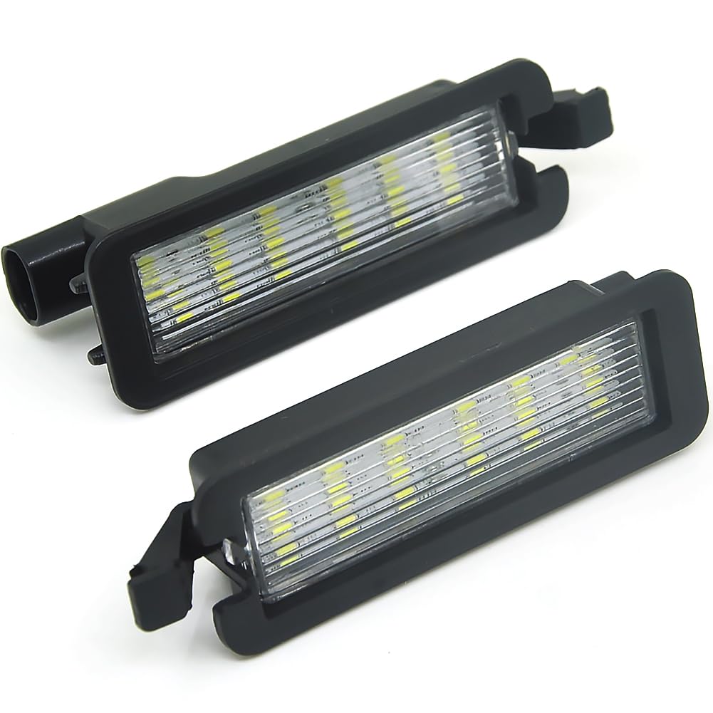Meimeier 2 Stück 18-LED CAN-Bus fehlerfrei weiß 12V-24V für Dodge Charger Challenger Pacifica Jeep Compass RAM 1500 Kennzeichenlampe Meimeier 2 Stück 18-LED CAN-Bus fehlerfrei weiß 12V-24V für Dodge Charger Challenger Pacifica Jeep Compass RAM 1500 Kennzeichenlampe von Meimeier