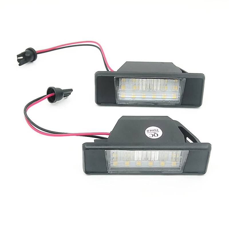 Meimeier Auto Weiß LED Kennzeichenbeleuchtung für Nissan Qashqai Pathfinder R51 JUKE Primera P12 X-trail von Meimeier