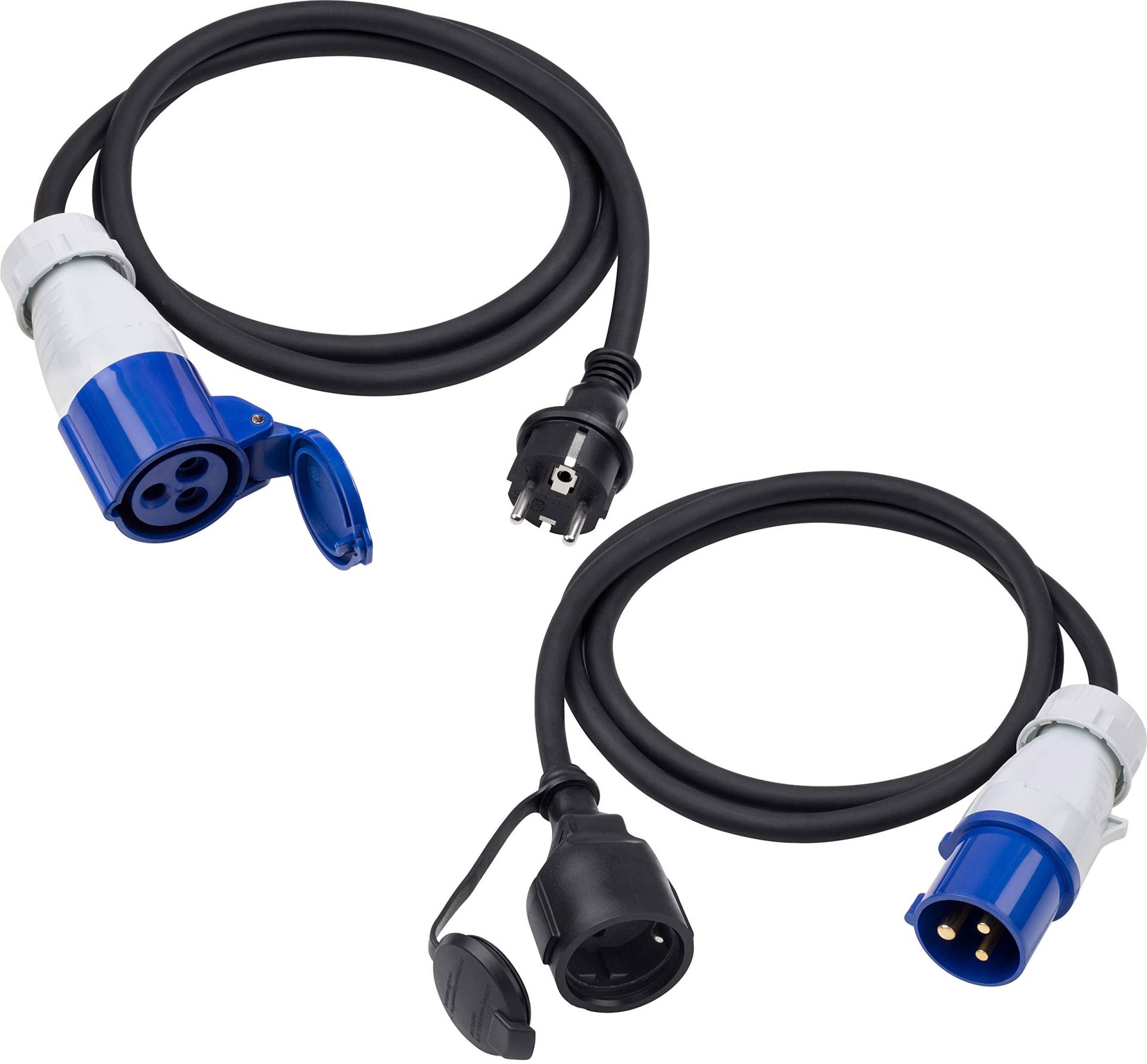 Meister CEE-Adapterleitung-Set 2-teilig - 1,5 m Kabel - CEE-Stecker & -Kupplung - Robuste Gummileitungen H07RN-F3G 2,5 mm² - 16 A / 230 V - IP44 Außenbereich / Campingkabel / Campingadapter / 7425310 Meister CEE-Adapterleitung-Set 2-teilig - 1,5 m Kabel - CEE-Stecker & -Kupplung - Robuste Gummileitungen H07RN-F3G 2,5 mm² - 16 A / 230 V - IP44 Außenbereich / Campingkabel / Campingadapter / 7425310 von Meister