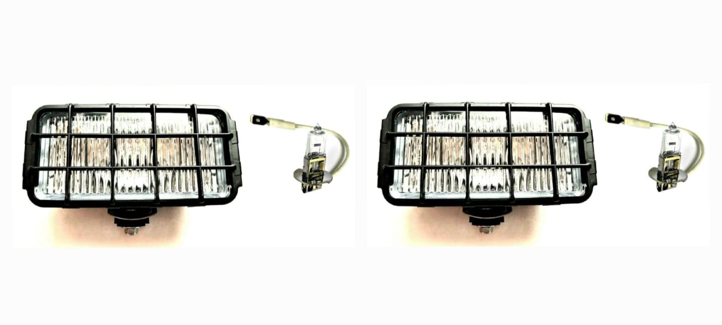 MelTruck® 2x Halogen Nebelscheinwerfer Zusatzscheinwerfer Nebellicht und 12V Glühbirnen von MelTruck