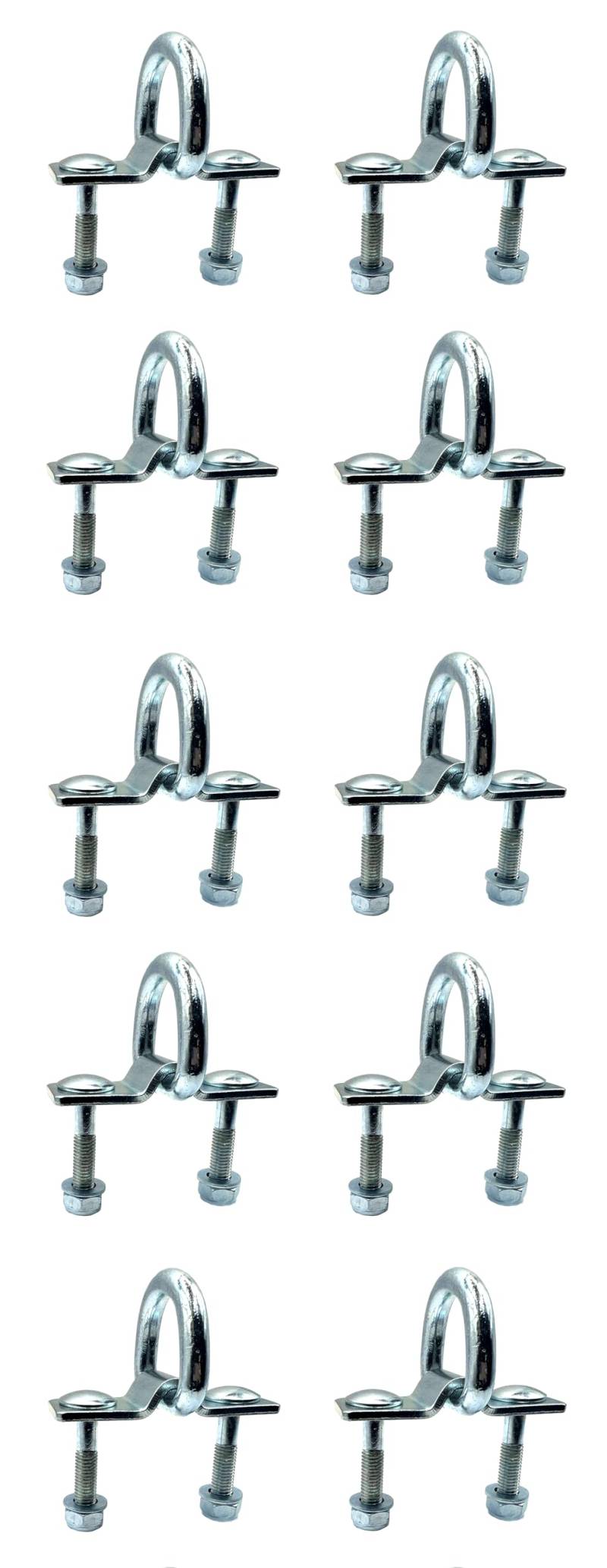 MelTruck® 10x Zurrbügel Zurrmulde Zurröse Zurrhaken 2000kg Ladungßicherung Schraube Muttern von MelTruck