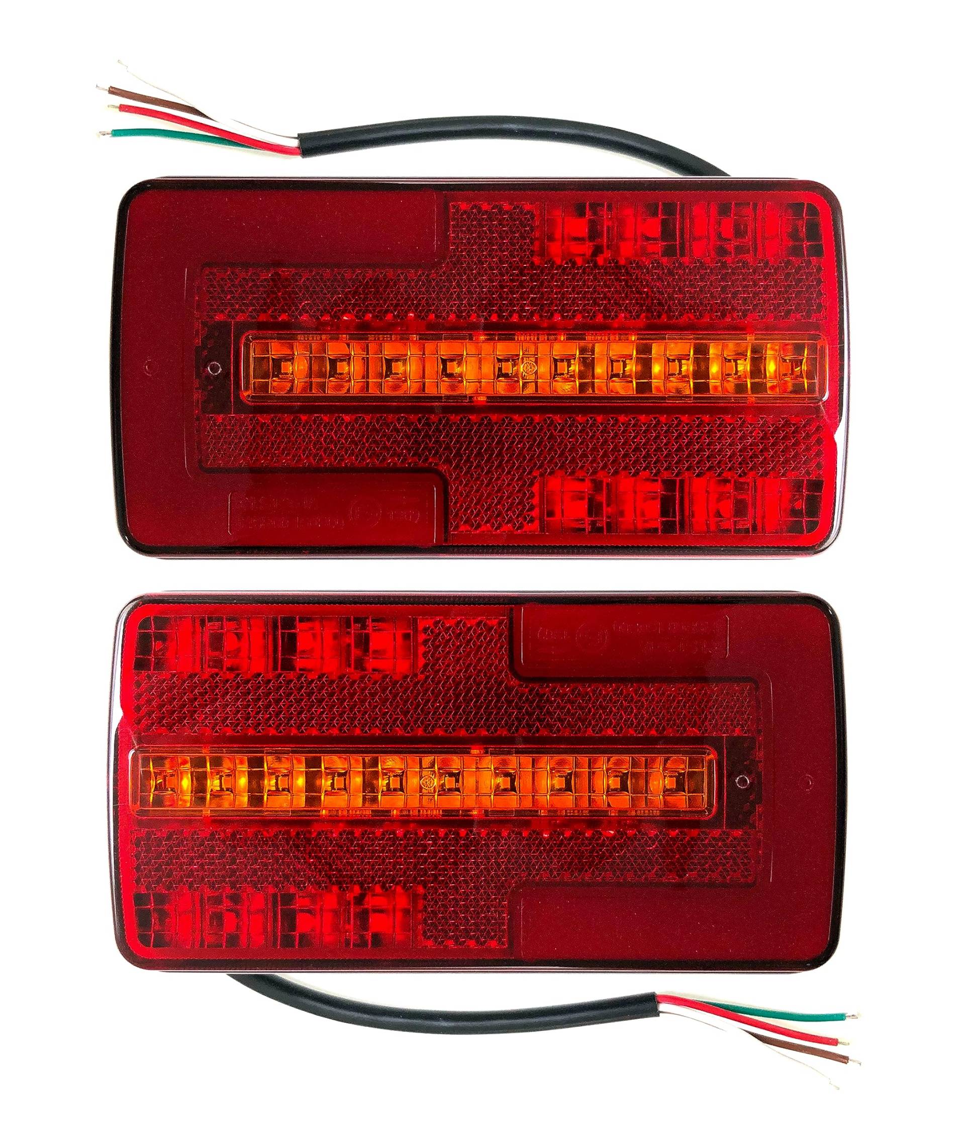 MelTruck® 2x 4 Funktions NEON LED Rückleuchte dynamischer Blinker für LKW Anhänger Trailer von MelTruck