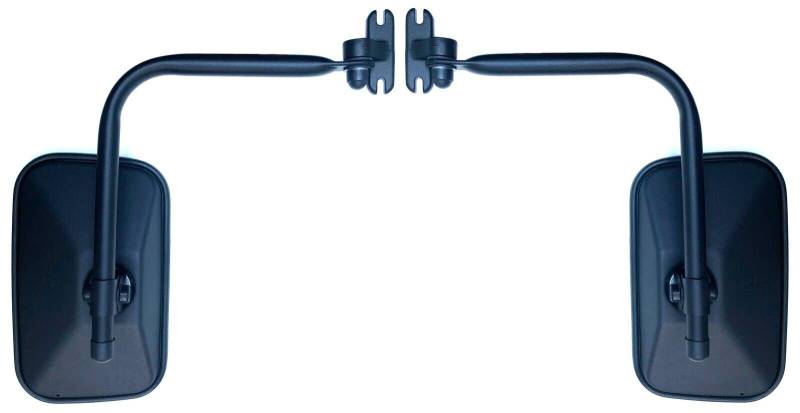 MelTruck® 2x Außenspiegel 250x155 R1200 E20 ø10, 15, 18 konvex mit Halter für Traktor LKW Bagger von MelTruck