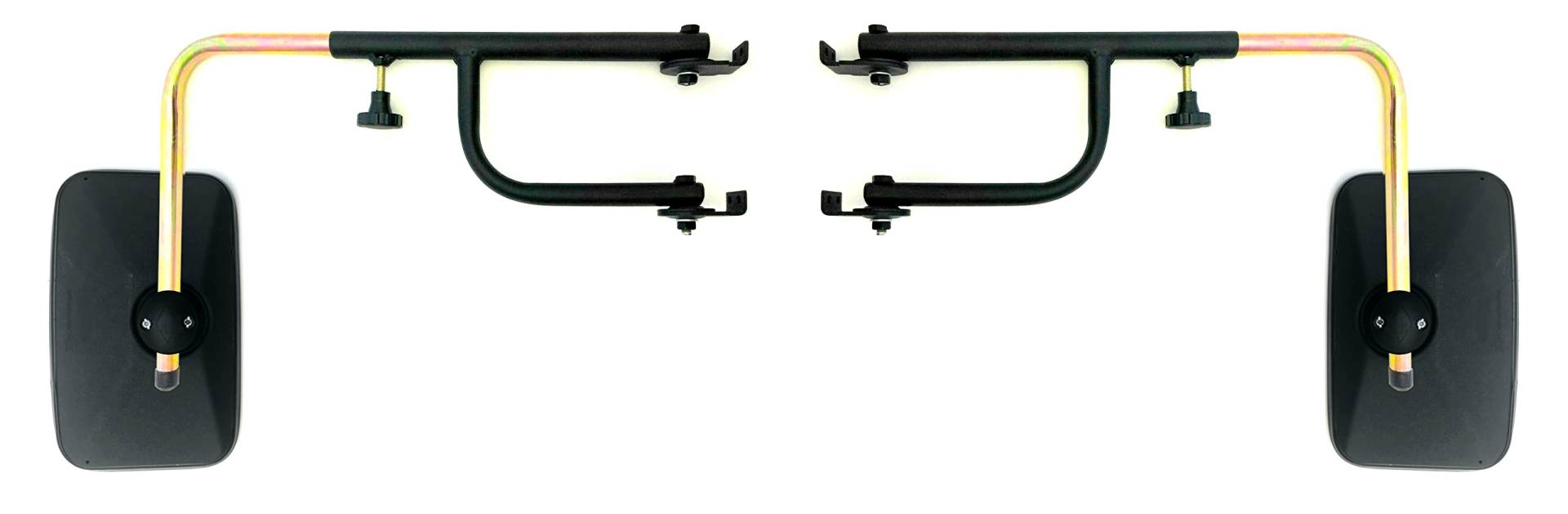 MelTruck® 2x Außenspiegel 250x165 E20 ø15-22 und Spiegelhalter für NEW HOLLAND, URSUS, ZETOR, JD, MF, REN CELTIS, DEUTZ FAHR AGROLUX, SAME TIGER, LAMBORGINI REKORD, LANDINI MISTRAL von MelTruck