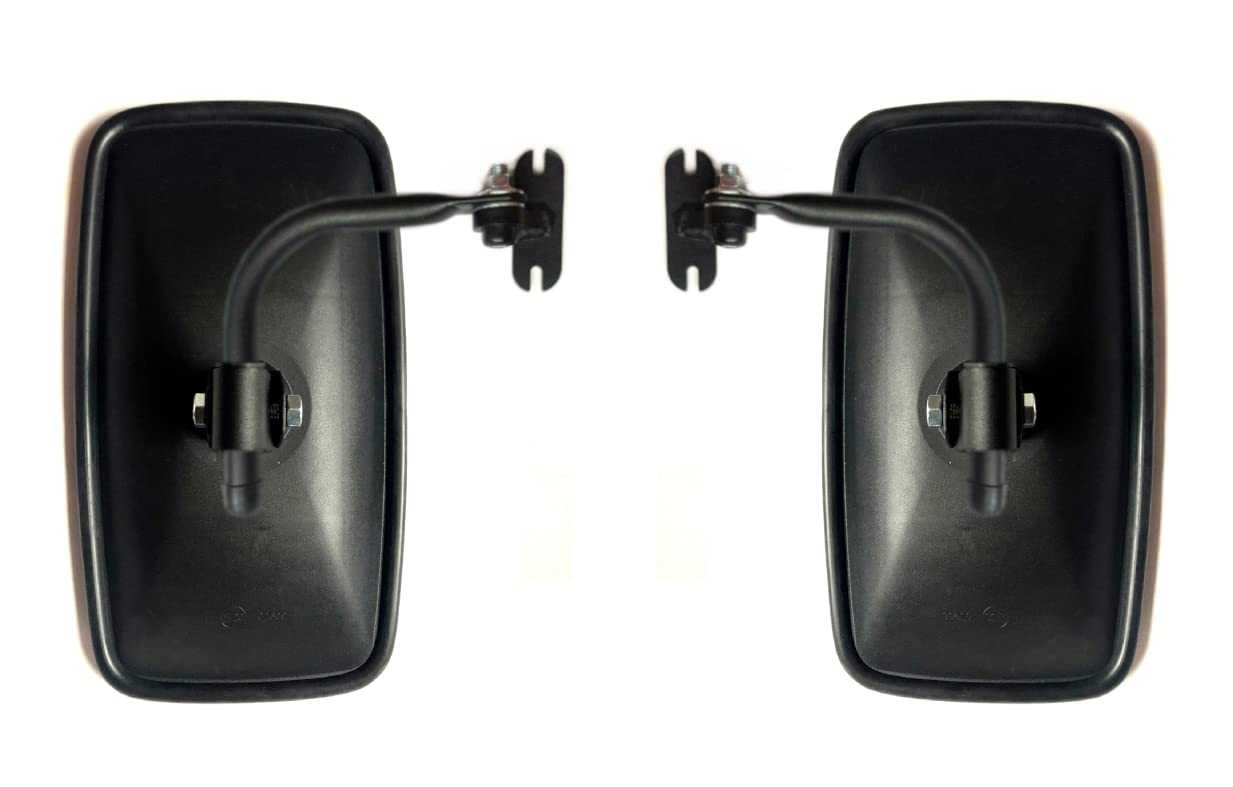 MelTruck® 2x Außenspiegel Rückspiegel 285x150mm ø15 ø18 Traktor Spiegelhalter Spiegelarm SET von MelTruck