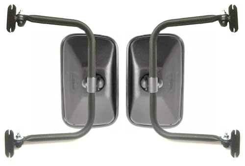 MelTruck® 2x Außenspiegel Seitenspiegel 250x165mm ø18 mm Traktor LKW Bagger Spiegelhalter von MelTruck