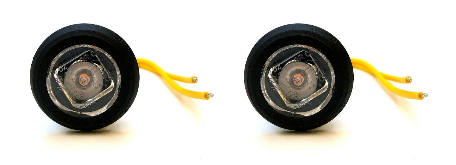 MelTruck® 2x Gelbe LED Umrissleuchte Begrenzungsleuchte 12V 24V für LKW Trailer Anhänger von MelTruck