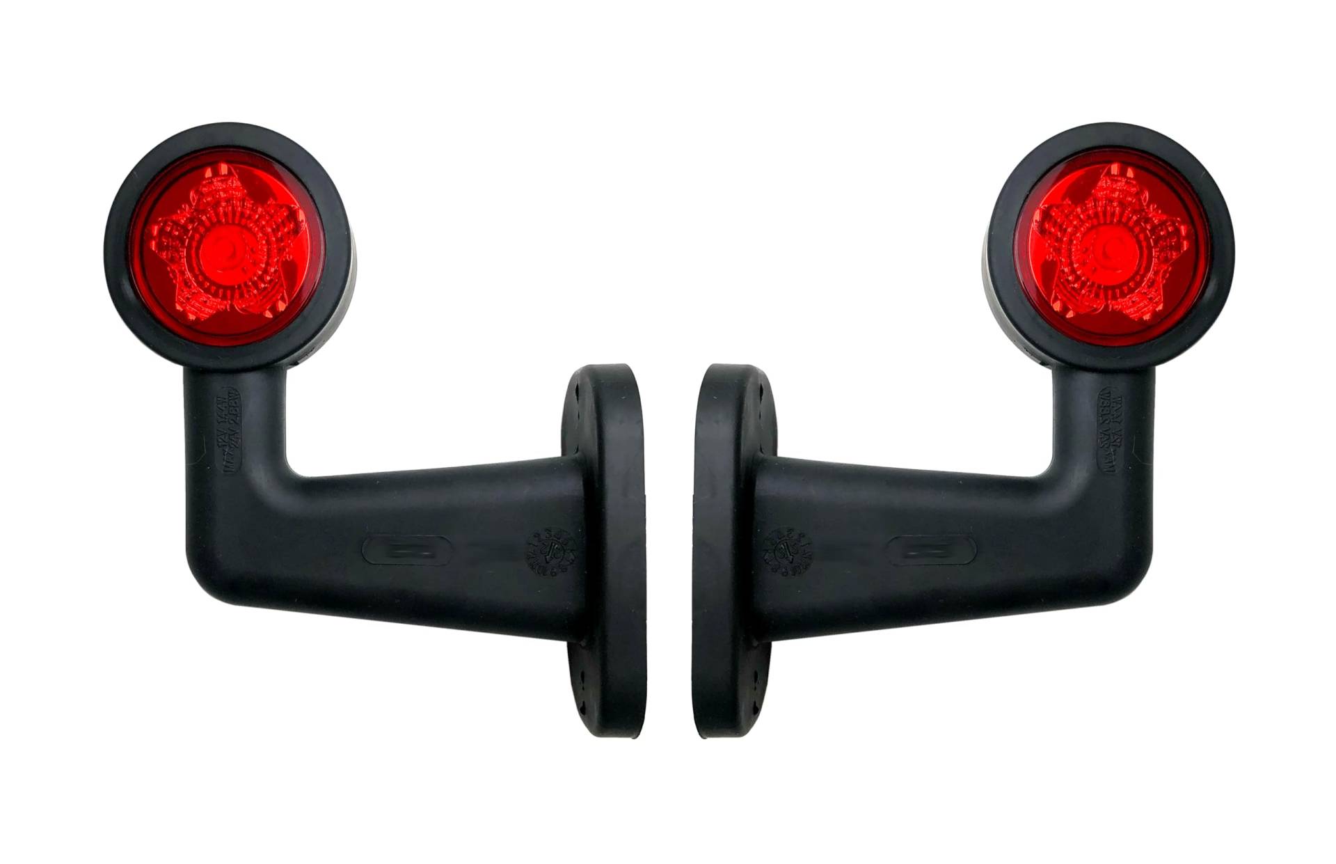 MelTruck® 2x LED Begrenzungsleuchte 12V 24V weiß rot mit Schnellanschluss für LKW PKW Anhänger Auflieger Trailer von MelTruck