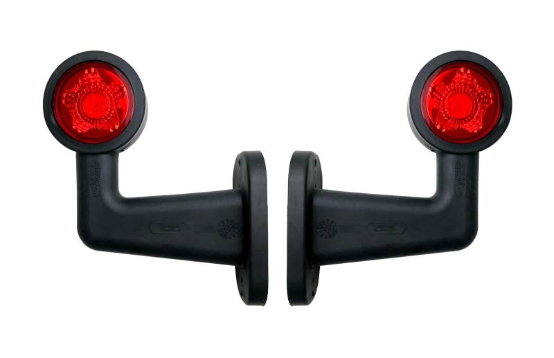 MelTruck® 2x LED Begrenzungsleuchte 12V 24V weiß rot mit Schnellanschluss für LKW PKW Anhänger Auflieger Trailer von MelTruck